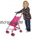 Precious Toys Hot Pink & Black Handles Doll Stroller with Swiveling Wheels   566797544